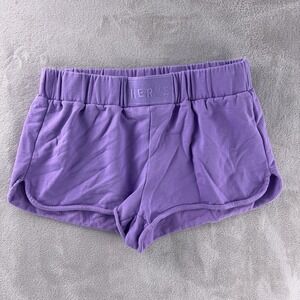 Herve By Herve Leger Shorts Womens Large Purple Elastic‎ Waist Lounge Casual